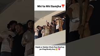 Tu Samjha🧐🥀 Rajab Butt Fans Meetup krty hoy😱💗 #rajabfamily #emaanrajab #viralvideo #trendingshorts