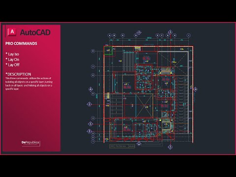 AutoCAD - (Lay Iso - Lay On -Lay Off) Work smarter with Layers