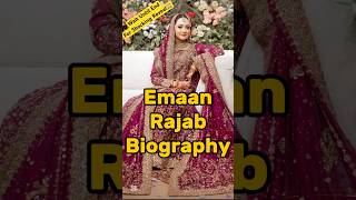 Eman Rajab Butt Biography 🔥 #shorts #viralshorts #biography #emanrajab #rajabfamily