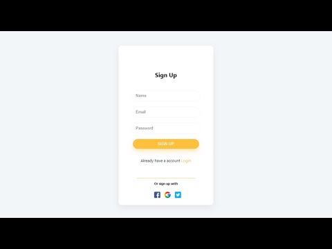 Build A Sign Up Form Using HTML & CSS