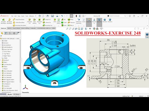 SolidWorks Tutorial For Beginners-Exercise 248