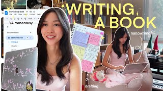 write a book with me 👩🏻‍💻💌🍵 | nanowrimo vlog