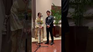 姉の結婚式で妹と弟で本気でミルクボーイしてみた。#結婚式#余興#漫才