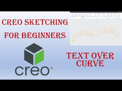 PTC Creo Parametric - How to add Text over curve
