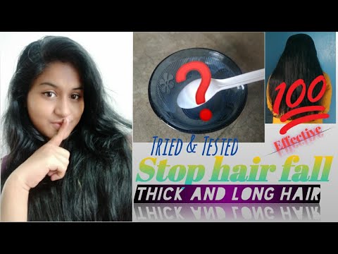 How to Stop hair fall ? grow long and thick hair in a month |100% Effective | tried &tested
