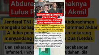 Former Army Chief of Staff Dudung Abdurachman is happy that his son graduated from the Military A...
