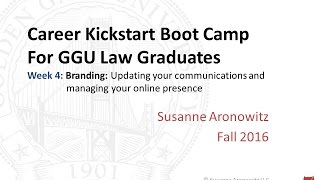 Career Kickstart Bootcamp Week 4