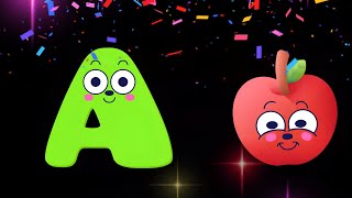 ABC Phonics Song | A for Apple | A to Z Nursery Rhymes | Baby Video for Visual Stimulation