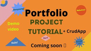 #Portfolio & #CrudApp Project 🔥 #Demo Video #Tutorial coming soon 🧭