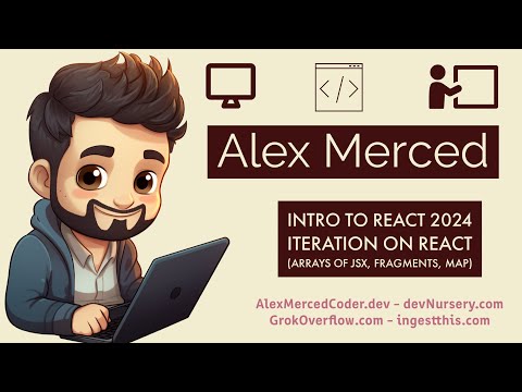 AM Coder - Intro to React 2024 #5 - Iteration in React (Arrays of JSX, Fragmens, Map)
