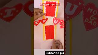 DIY Unique Love Card Idea 💗 #shorts #calliartdrawing  #diy