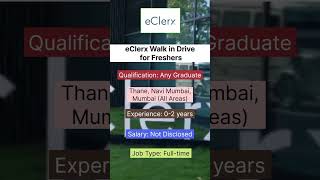 eClerx Walk in Drive for Freshers | 0-2 yrs | Best Opportunity