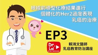 乳癌教育防治講座 - 【根據前導型化療結果進行個體化的Her2過度表現乳癌的治療- EP.03】 #乳癌 #前導型化療 # Her2過度表現 # 賴鴻文醫師