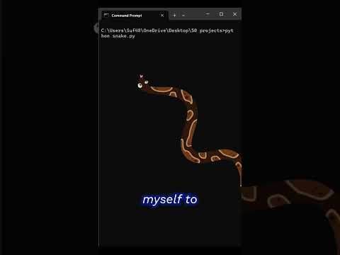This Snake Game Runs in Your Terminal 😱 (Python TUI Magic)