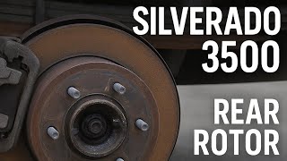 2008 Chevy Silverado 3500 Rear Rotor Replacement | Axle, Hub, Stud Press Walkthrough