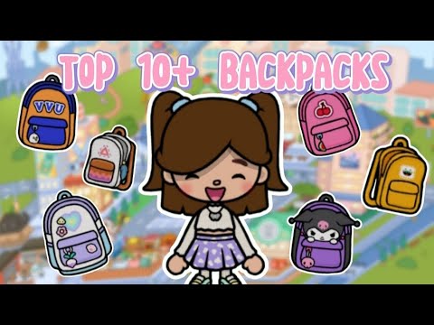 TOCA LIFE WORLD || WHERE TO FIND TOP 10+ BACKPACKS 🎒🏫