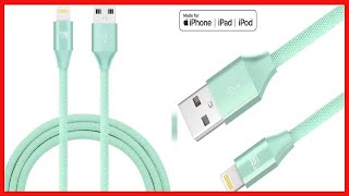 LAX iPhone Charger Lightning Cable - [Mfi Certified] Durable Braided Apple Lightning USB Cord - GHN