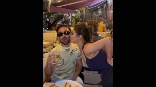 😍 #mouniroy feed #pizza to #orry in #cannes #shorts