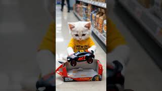 A cat unboxed a giant four wheeled Jeep – 🐱🚙🎮 #Shorts #ToyUnboxing #Cat #toycar