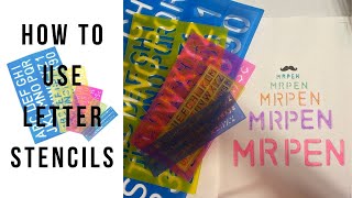 How to Use Letter Stencils
