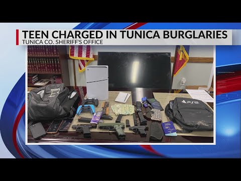 Tunica Co. teen arrested for several burglaries