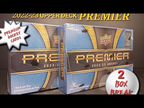 NEW! 2022-23 UPPER DECK PREMIER HOCKEY 2-BOX BREAK WITH PATCH-TACULAR RESULTS #upperdeckhockey