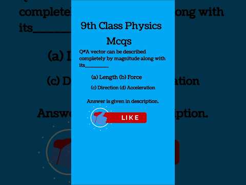 9th class Physics board Mcqs | Ch#2 | PPSC Physics Mcqs | Video 7 |#physics #education #viralvideo