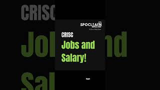 CRISC: Your Gateway to Top IT Risk Jobs and Pay. #job #career  #spoclearn