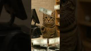 "Stop Wishing for Money. Watch This Cat Summon It." 「鈔票雨下不停！虎斑貓化身現實版招財神器」 #cat #shorts #catvideos