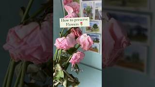 How to preserve real flowers 🌷 | Drying flowers in seconds 😉 #diy #arthacks #flowerpressing