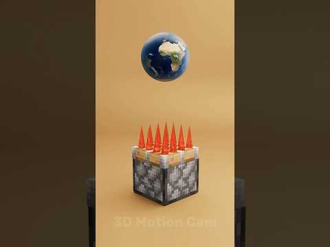 Minecraft vs Real Life 3D Simulations #blender3d  #clothsimulation #3danimation #3dart #minecraft