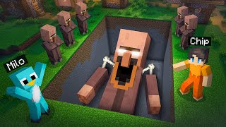 We Found a Buried Giant Screaming Villager in Minecraft