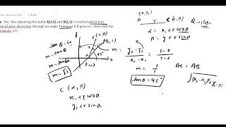 Qn2|Problem Of St. Line| Cordinate Geometry||XI |JEE|MathMantra|