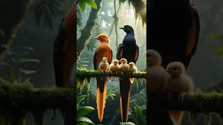 The beautiful White-rumped Shama bird in the natural surroundings #aibirds #birds #nature #shorts