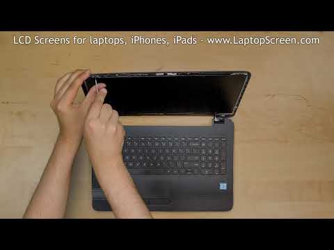 How to replace LCD Screen on HP 250 G5 laptop. Step-by-step instructions