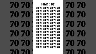 Find The Odd Number #iq #booster #shorts