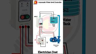Automatic Water level Controller Diagram #waterlevelcontroller #shorts