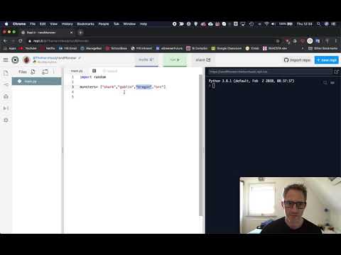 Learning Python using repl.it Pt 13 - random