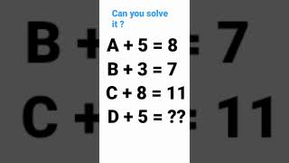 can you solve this #shorts #mathstricks #puzzle #mathswithfun #viralmathproblem