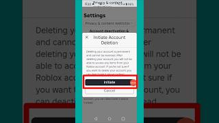 How To Permanently Delete Roblox Account #shorts #roblox #delete #account #viralvideo #viralshorts