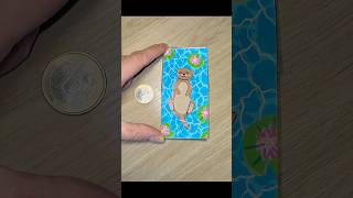 Drawing a cute otter. #miniature #miniart #tinyart #cuteart #simpleart #sketching #smallartist