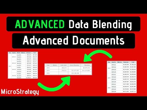 Advanced Data Blending - Advanced Documents - MicroStrategy