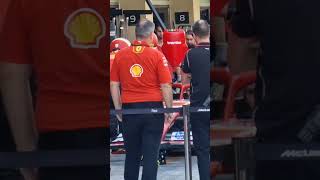 F1 Pitlane Walk Ferrari Practice Pitstops Abu Dhabi Grand Prix Yas Marina Circuit