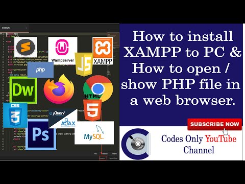 How to install XAMPP and How to open/show PHP file in a web browser. #XAMPP #PHP #OpenPhpFile