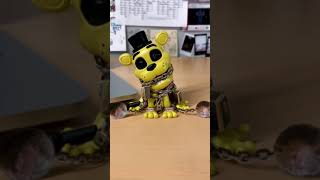 golden freddy makeover 🌟 #youtooz #collectibles #fnaf #freddy #freddyfazbear #collection #shorts