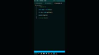 Get Time Is JavaScript || how To Use Get Time In Js || #alanwalker #javascript #short