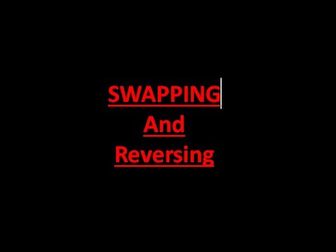 Reverse and Swap in Java