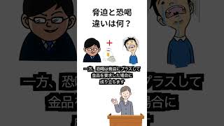 脅迫と恐喝の明確な違いは知ってましたか？違い、法律に関する雑学。