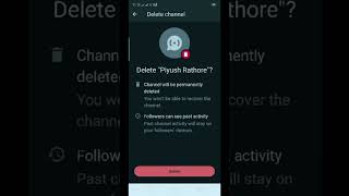 whatsapp channel kaise delete kare #trending #shorts #whatsapp