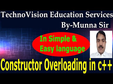 Constructor Overloading in C++(Explanation in both languages English and Hindi )